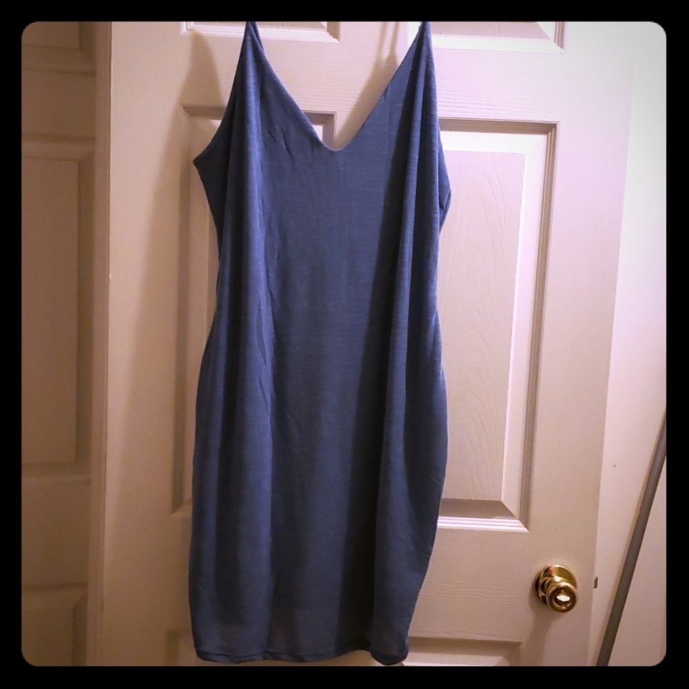 Fashion Nova Blue Cami Dress